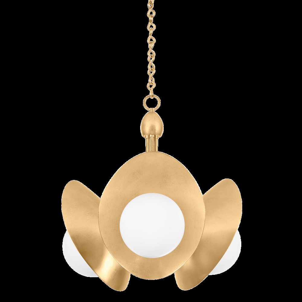Olson Chandelier, Vintage Gold Leaf