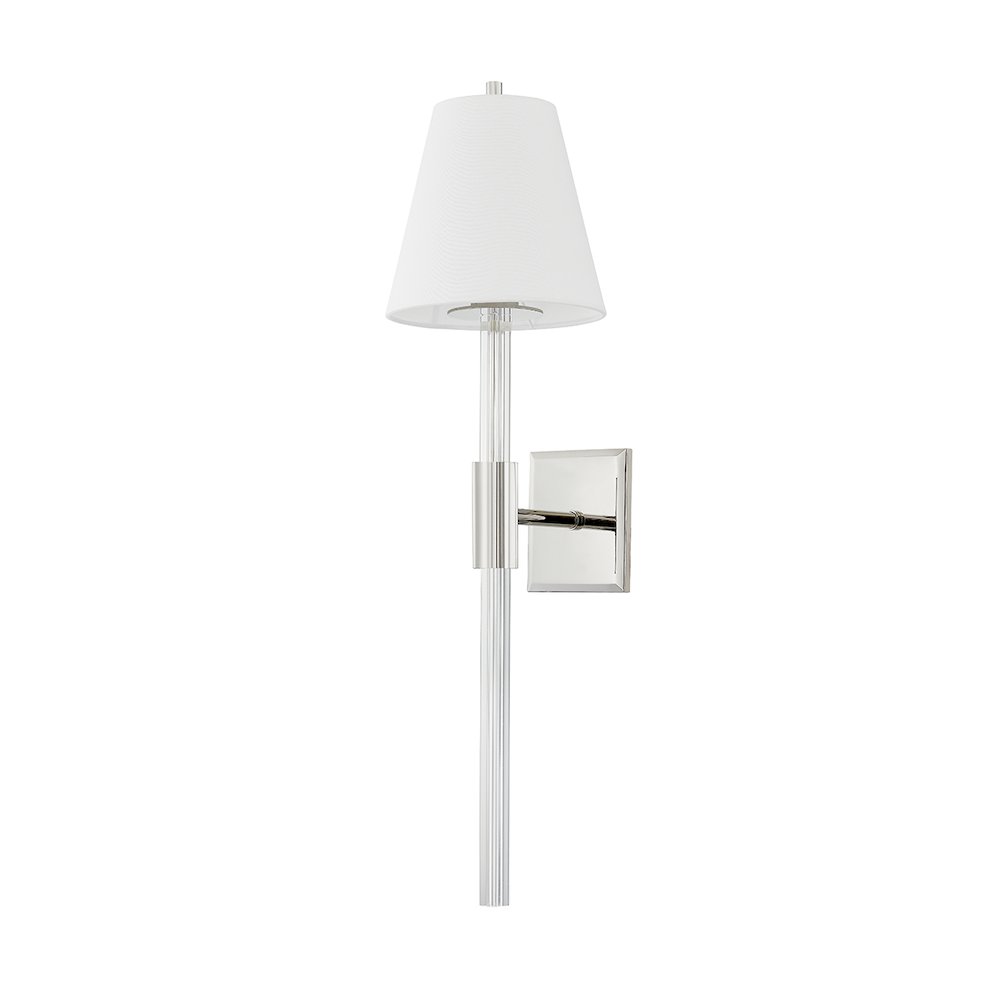 Martina Wall Sconce, Polished Nickel