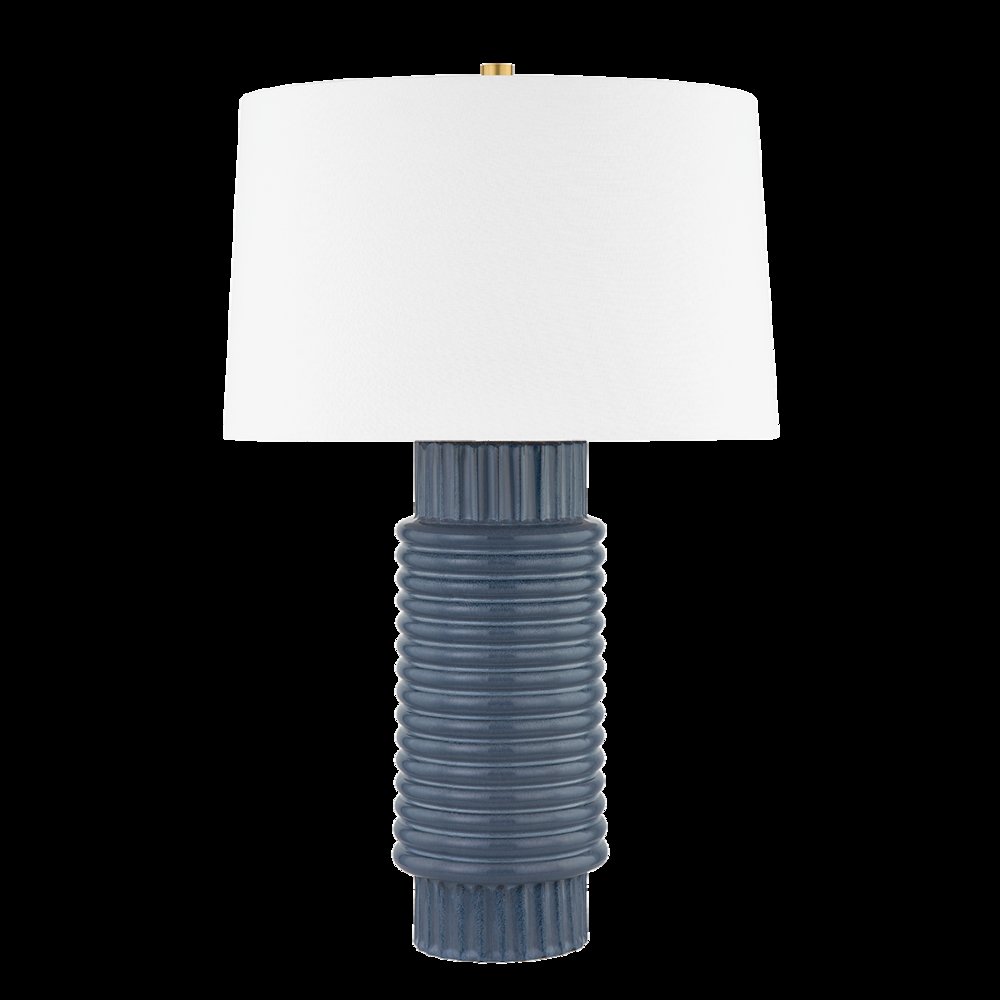 Broderick Table Lamp, Aged Brass