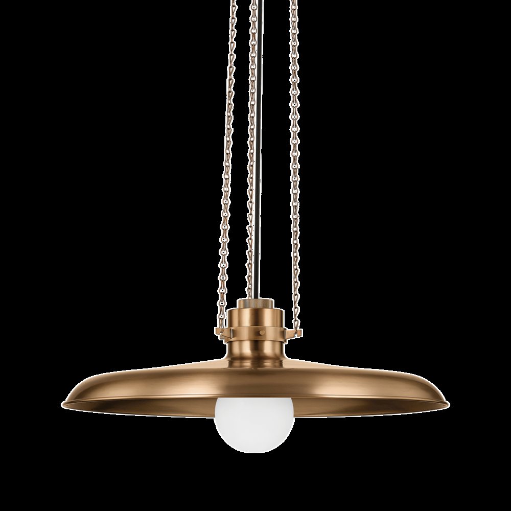 Rainhill Pendant, Patina Brass