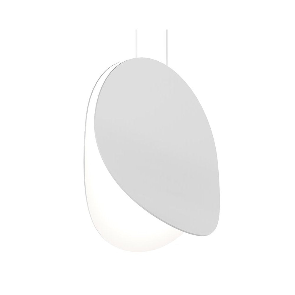 Malibu Discs Pendant, Satin White