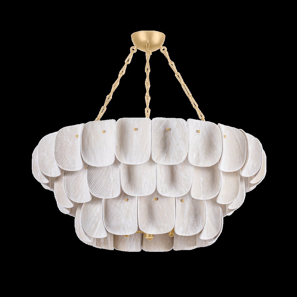 Amalfi Chandelier, Vintage Gold Leaf