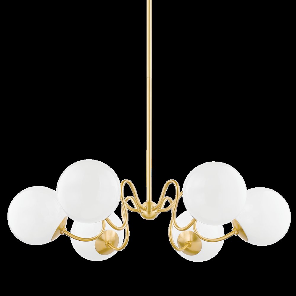 Havana Chandelier, Aged Brass