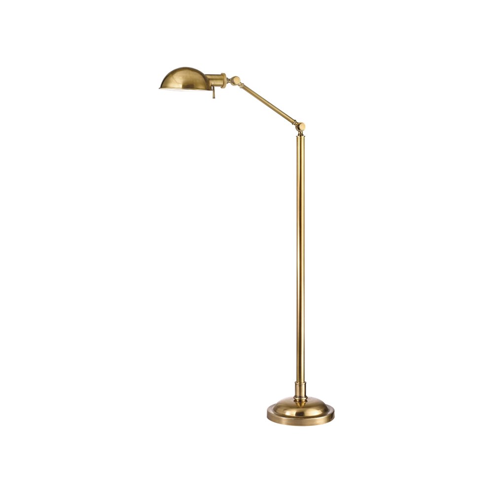 Girard Floor Lamp, Vintage Brass