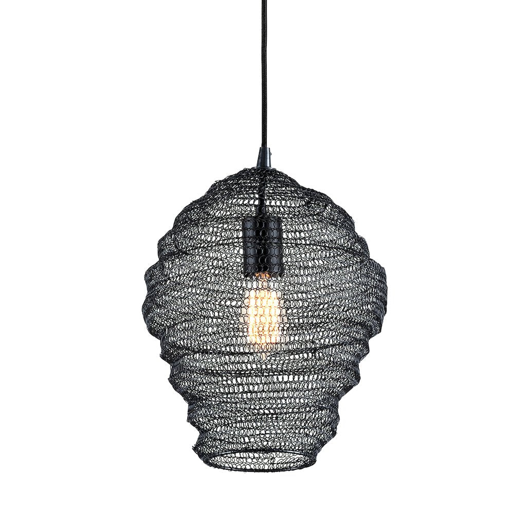 Wabi Sabi Pendant, Soft Black