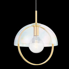 Meriah Pendant, Aged Brass