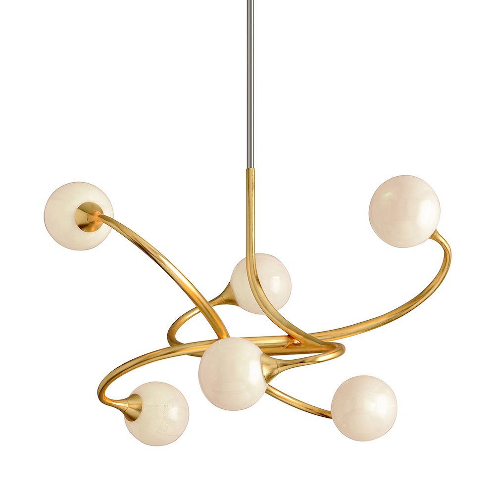 Signature Chandelier, Gold Leaf