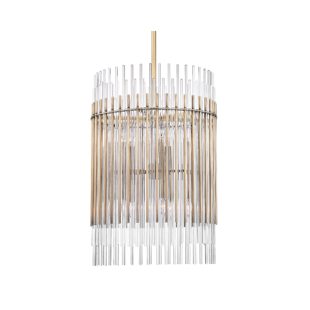 Wallis Chandelier, Aged Brass