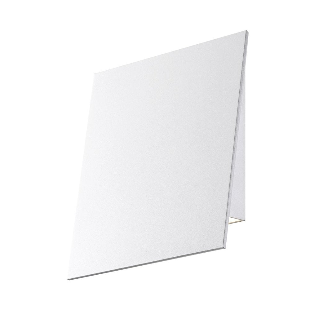 Angled Plane Wall Sconce, Texture White