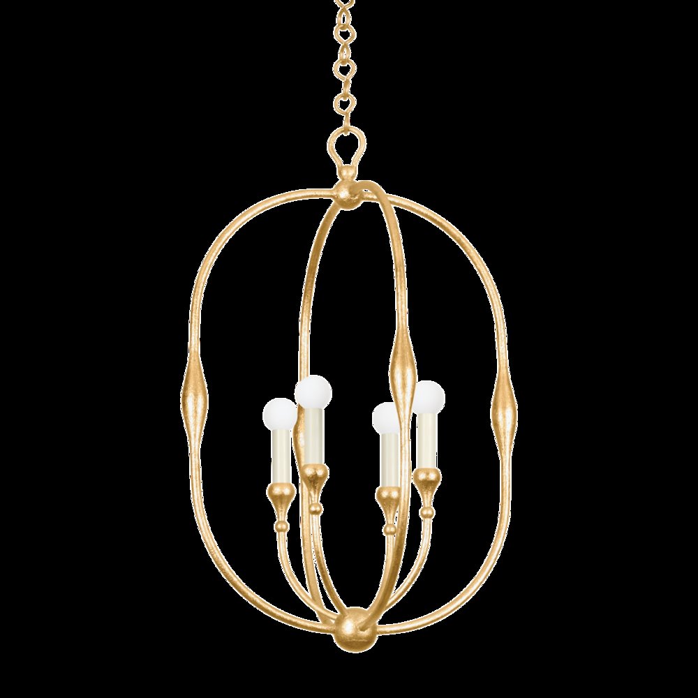 Baltic Pendant, Vintage Gold Leaf
