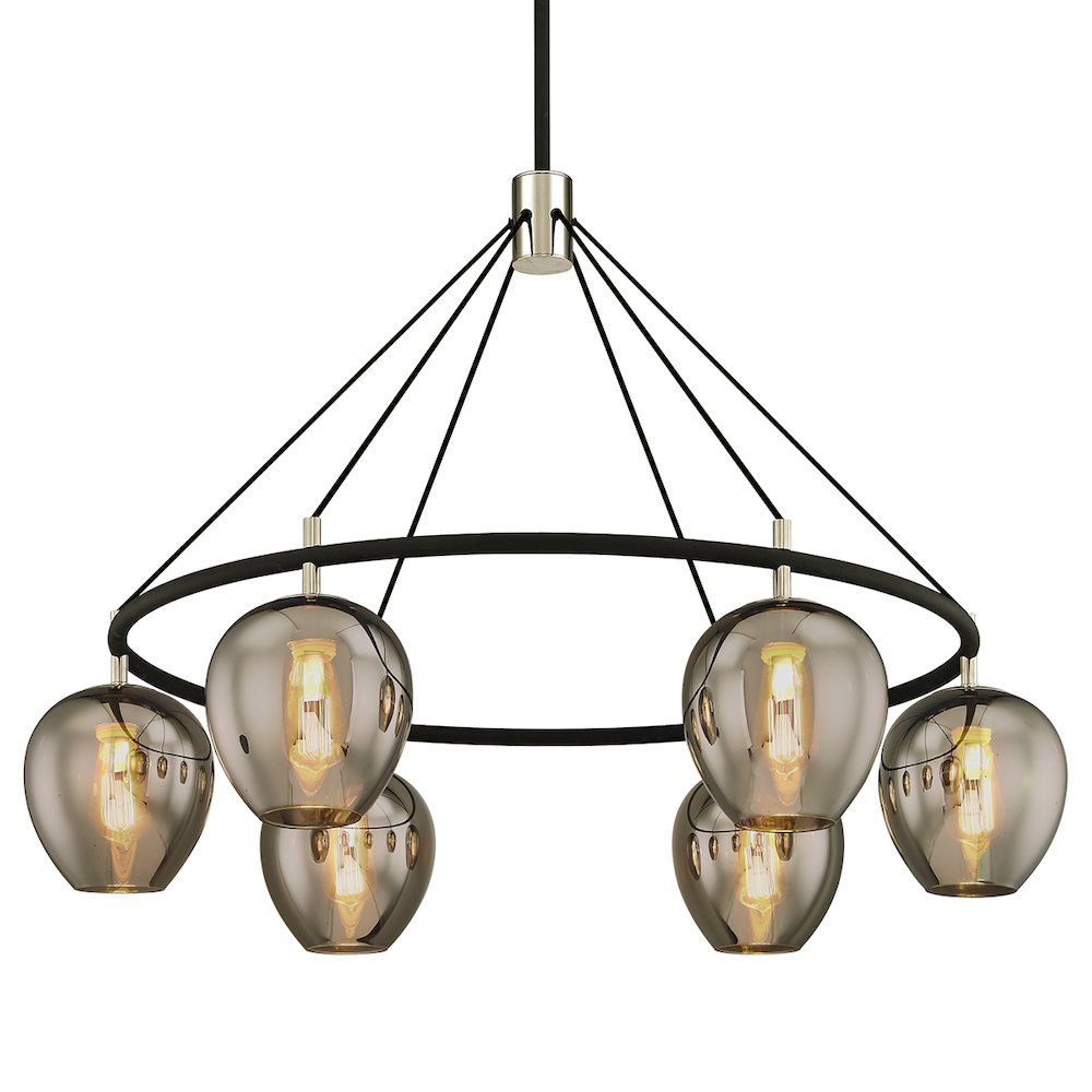 Iliad Chandelier, Texture Black