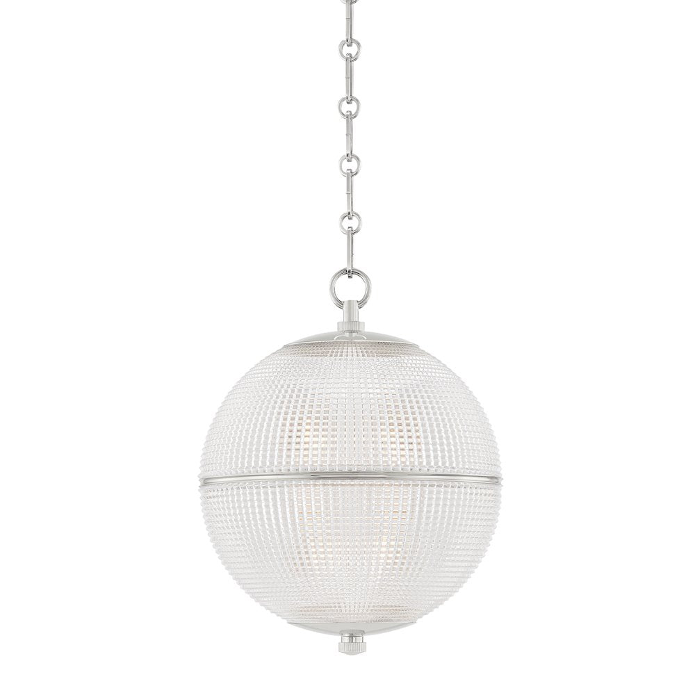 Sphere No. 3 Pendant, Polished Nickel