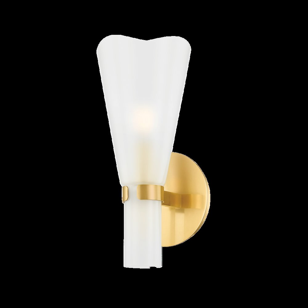 Pine Island Wall Sconce, Aged Brass