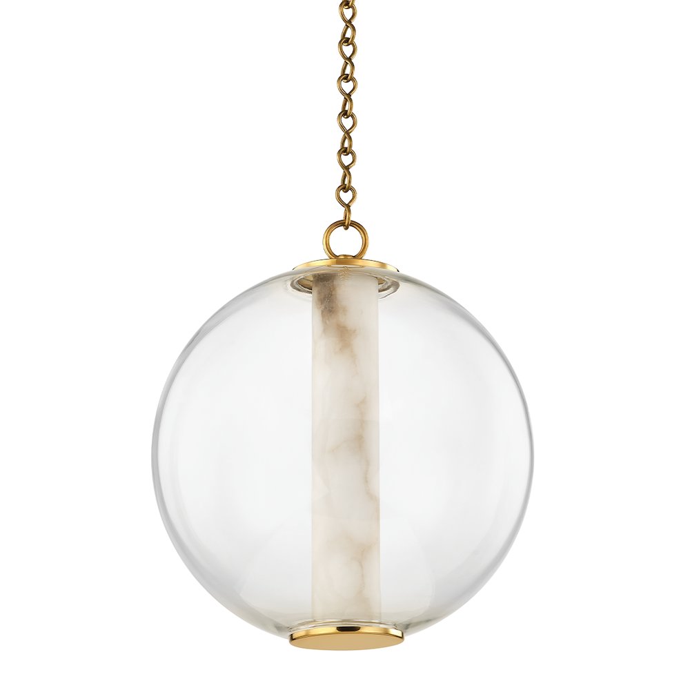 Pietra Pendant, Vintage Brass