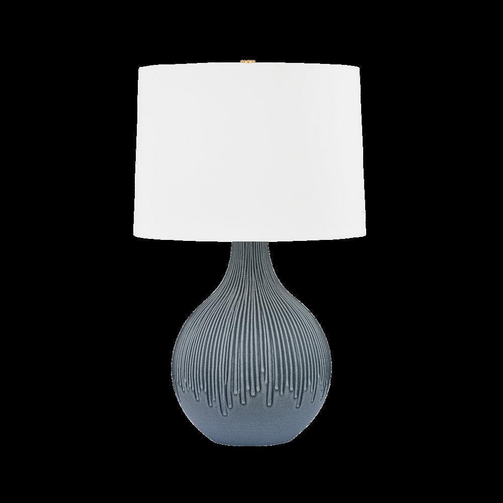 Nepperhan Table Lamp, Aged Brass