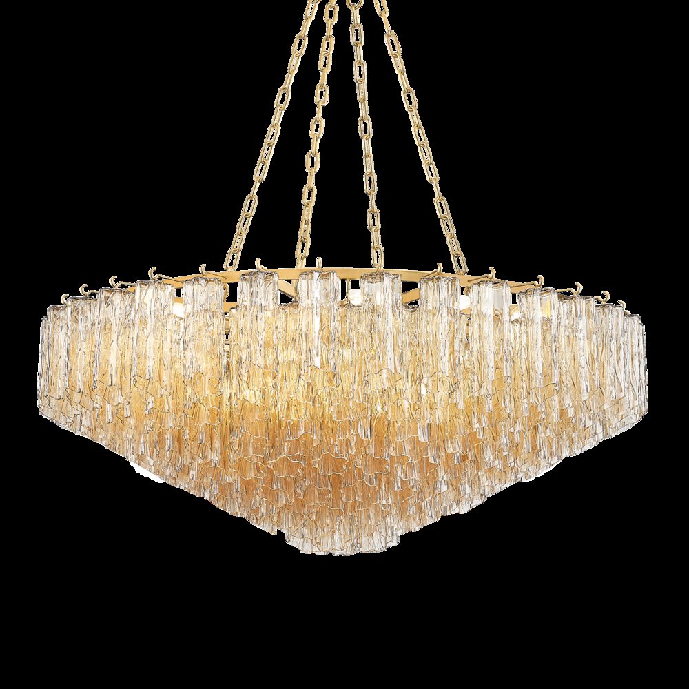 Watertown Chandelier, Aged Brass