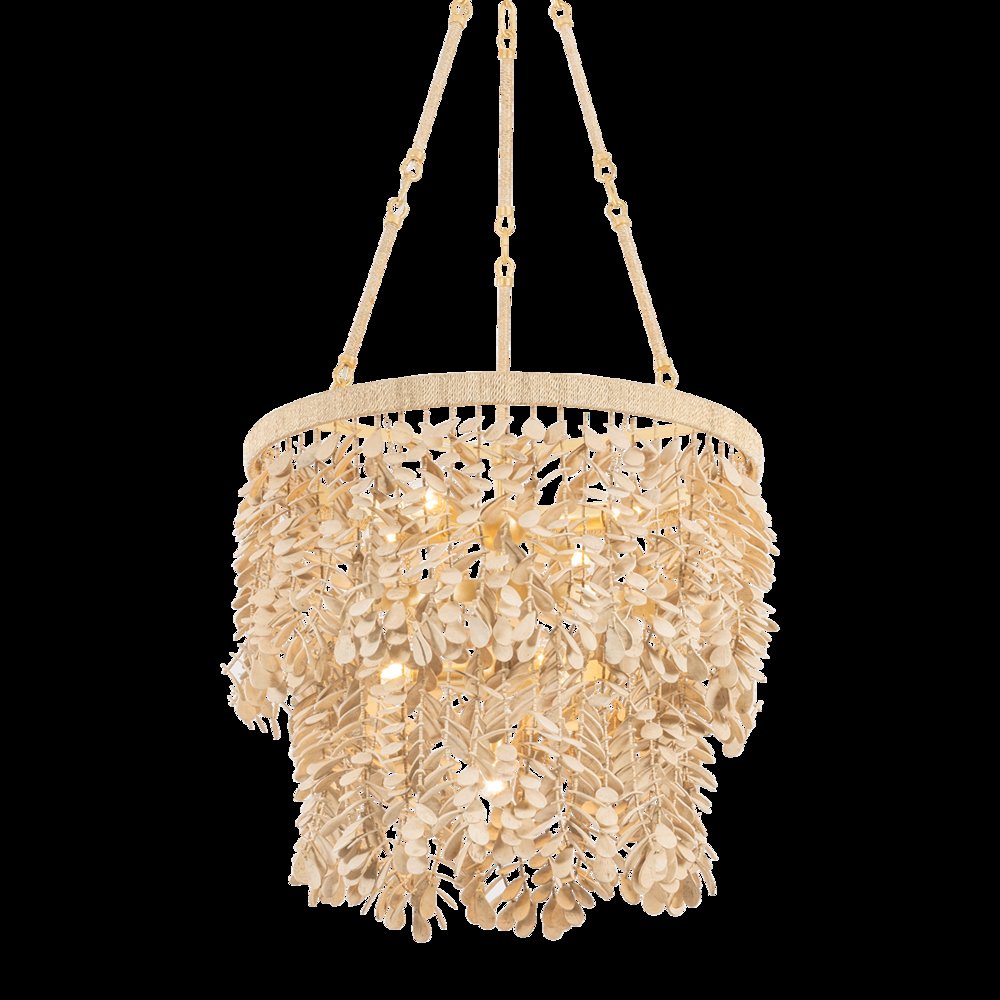 Naxos Chandelier, Vintage Gold Leaf