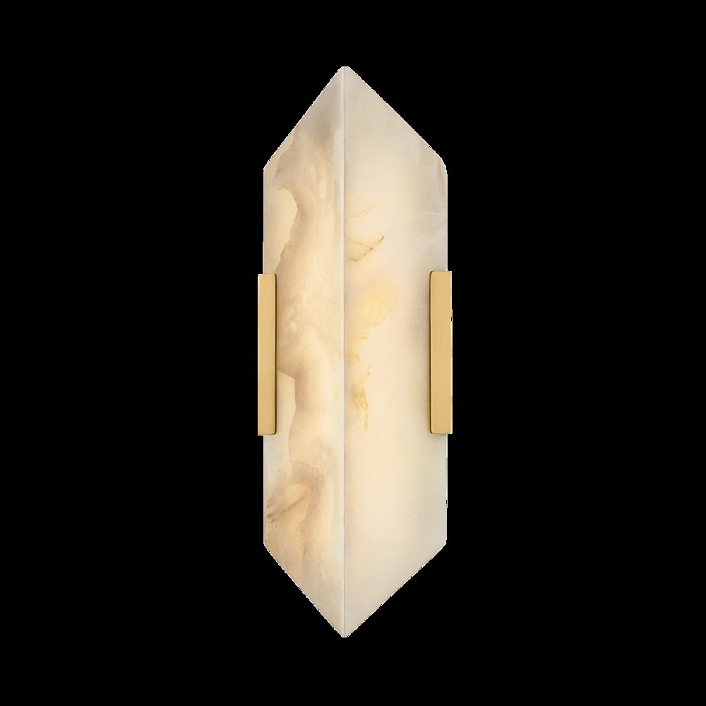 Geo Wall Sconce, Vintage Brass