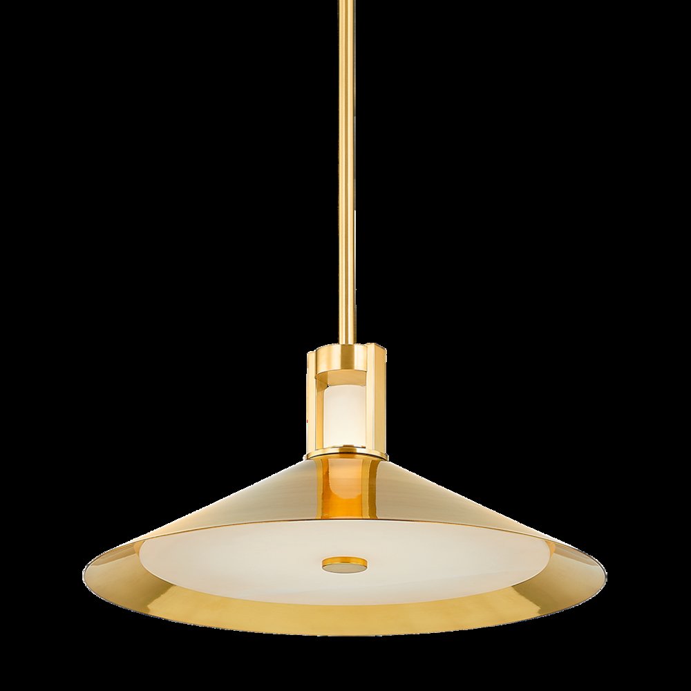 Clermont Pendant, Aged Brass