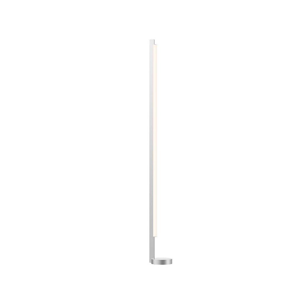 Keel Floor Lamp, Bright Satin Aluminum