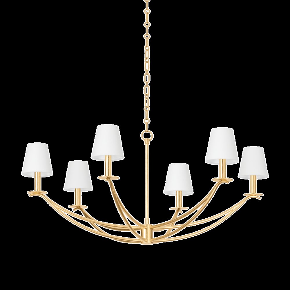 Bo Chandelier, Vintage Gold Leaf