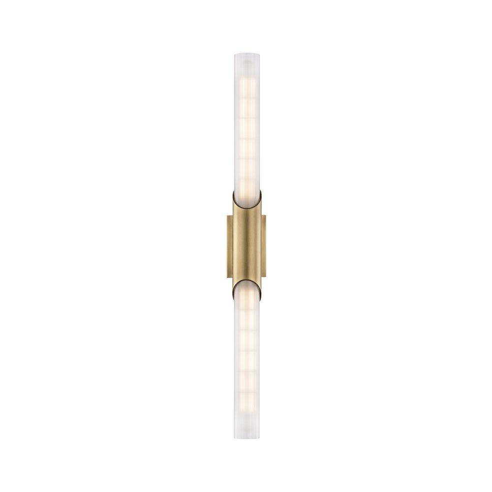 Pylon Wall Sconce, Aged Brass