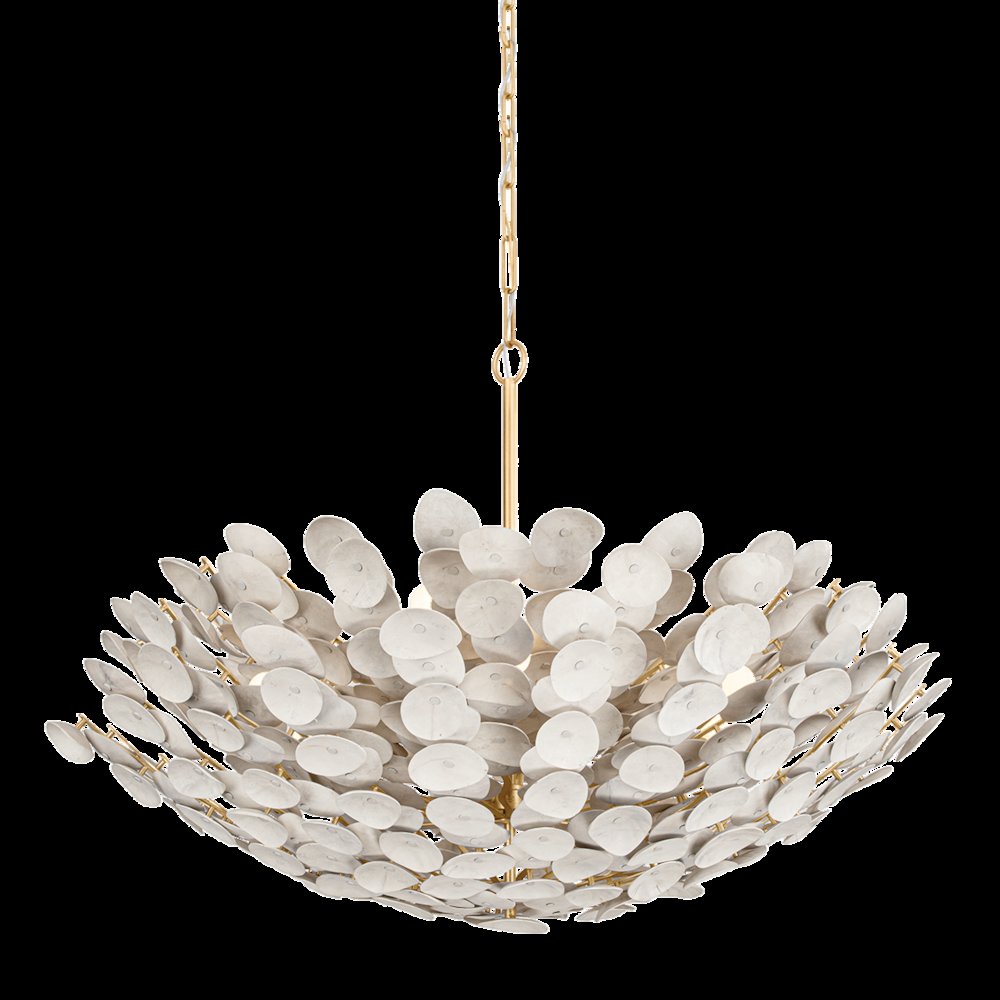 Aimi Chandelier, Vintage Gold Leaf
