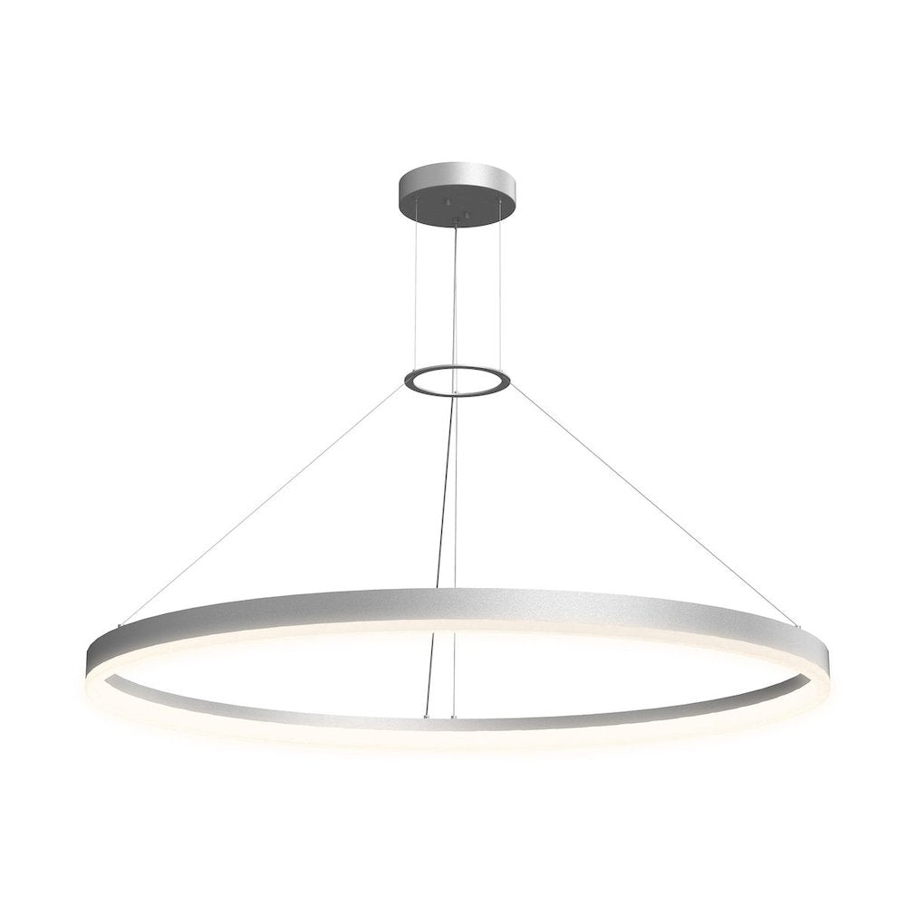 Corona Pendant, Bright Satin Aluminum