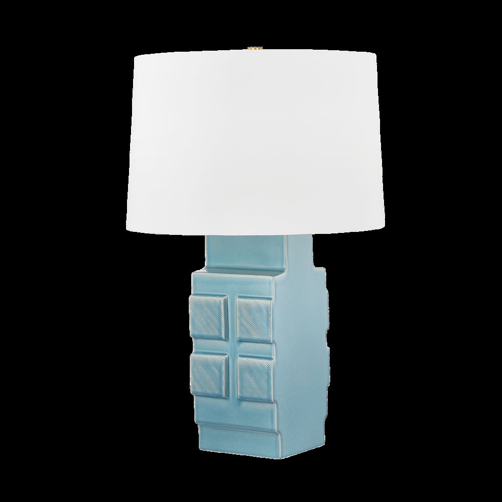 Sarai Table Lamp, Aged Brass