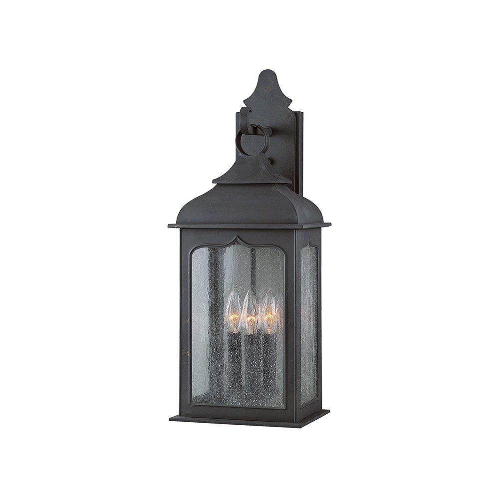 Henry Street Exterior Wall Sconce, Textured Bronze