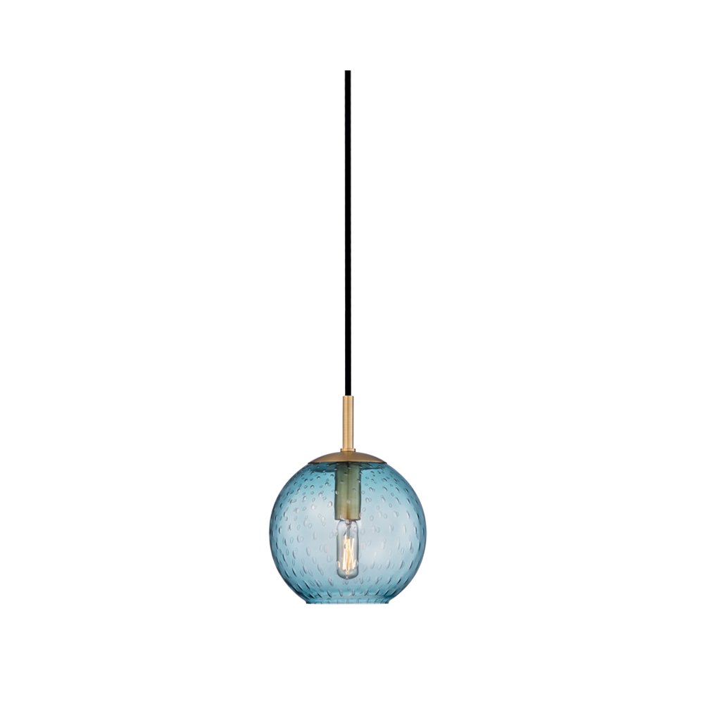 Rousseau Pendant, Aged Brass