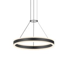 Double Corona Pendant, Satin Black
