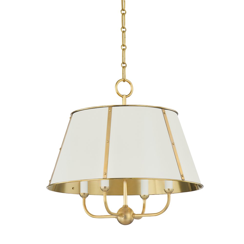 Cambridge Chandelier, Aged Brass