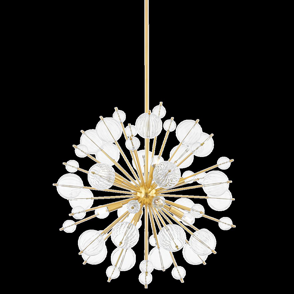 Linnea Chandelier, Aged Brass