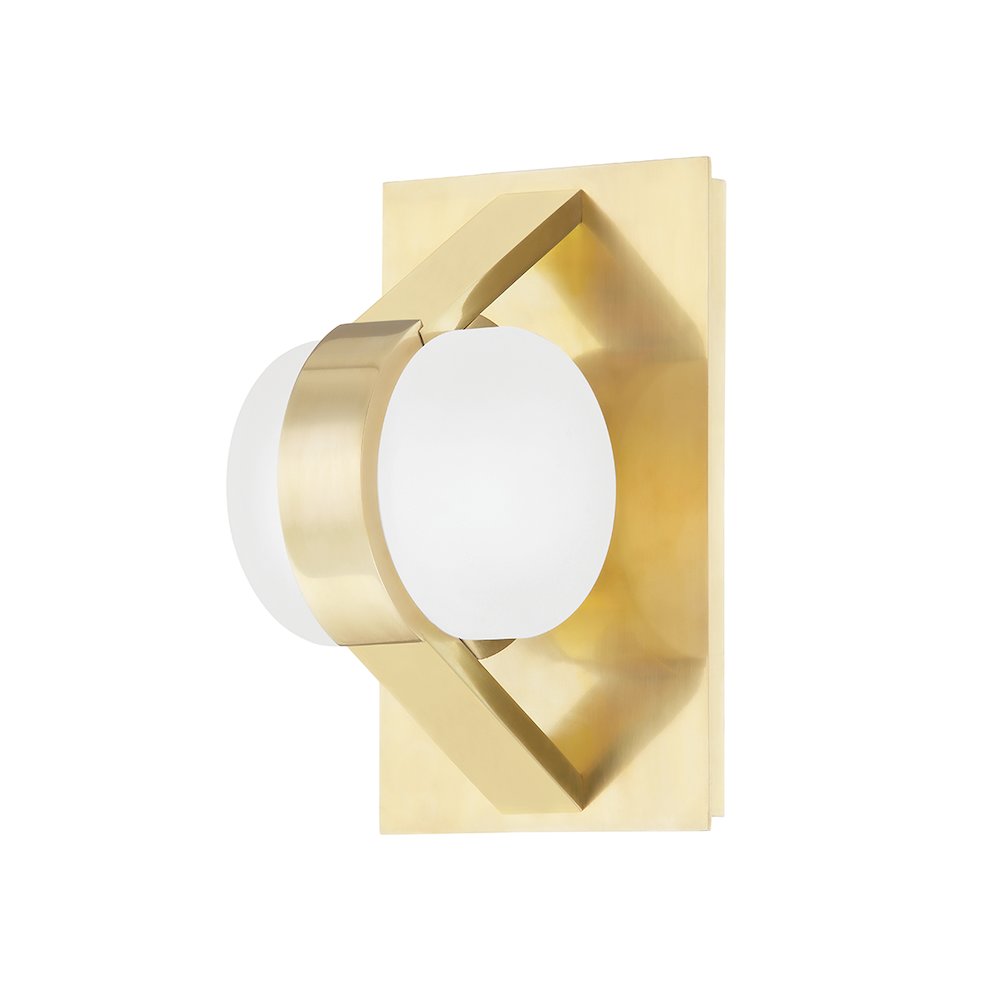 Orbit Wall Sconce, Aged Brass
