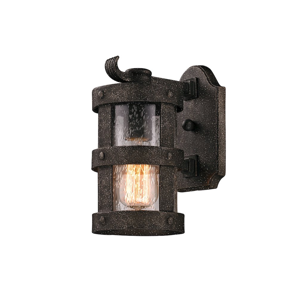 Barbosa Exterior Wall Sconce, Aged Pewter