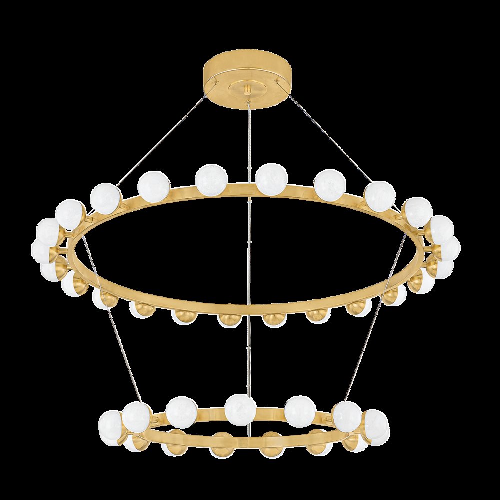 Linus Chandelier, Vintage Brass