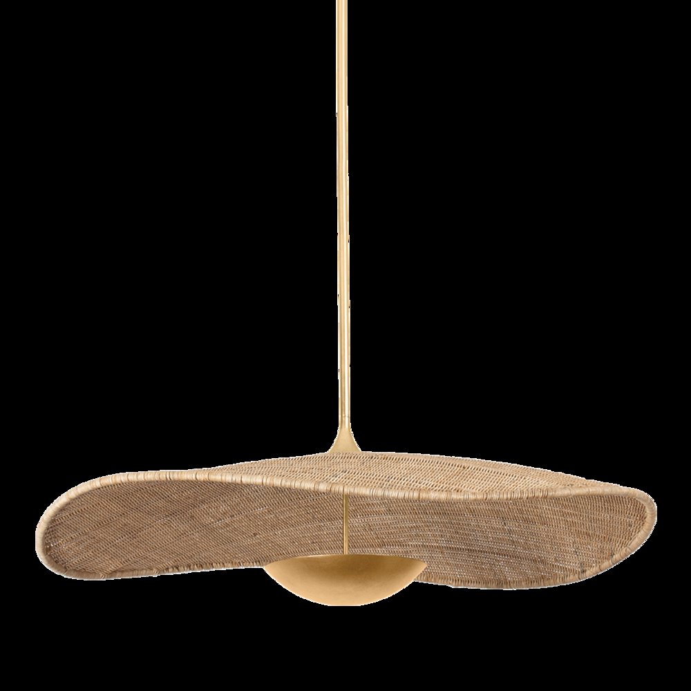 Shiloh Pendant, Vintage Gold Leaf