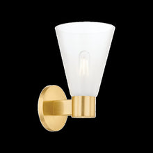 Alma Wall Sconce, Aged Brass