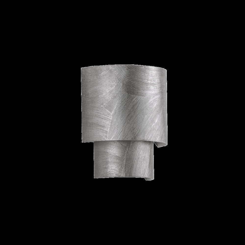 Moray Wall Sconce, Black Silver Leaf