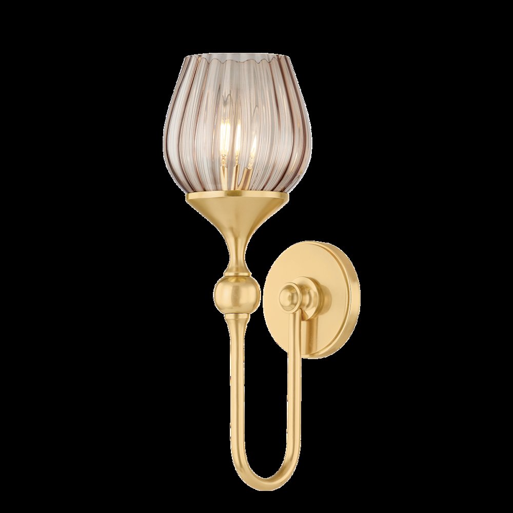 Chatton Wall Sconce, Aged Brass