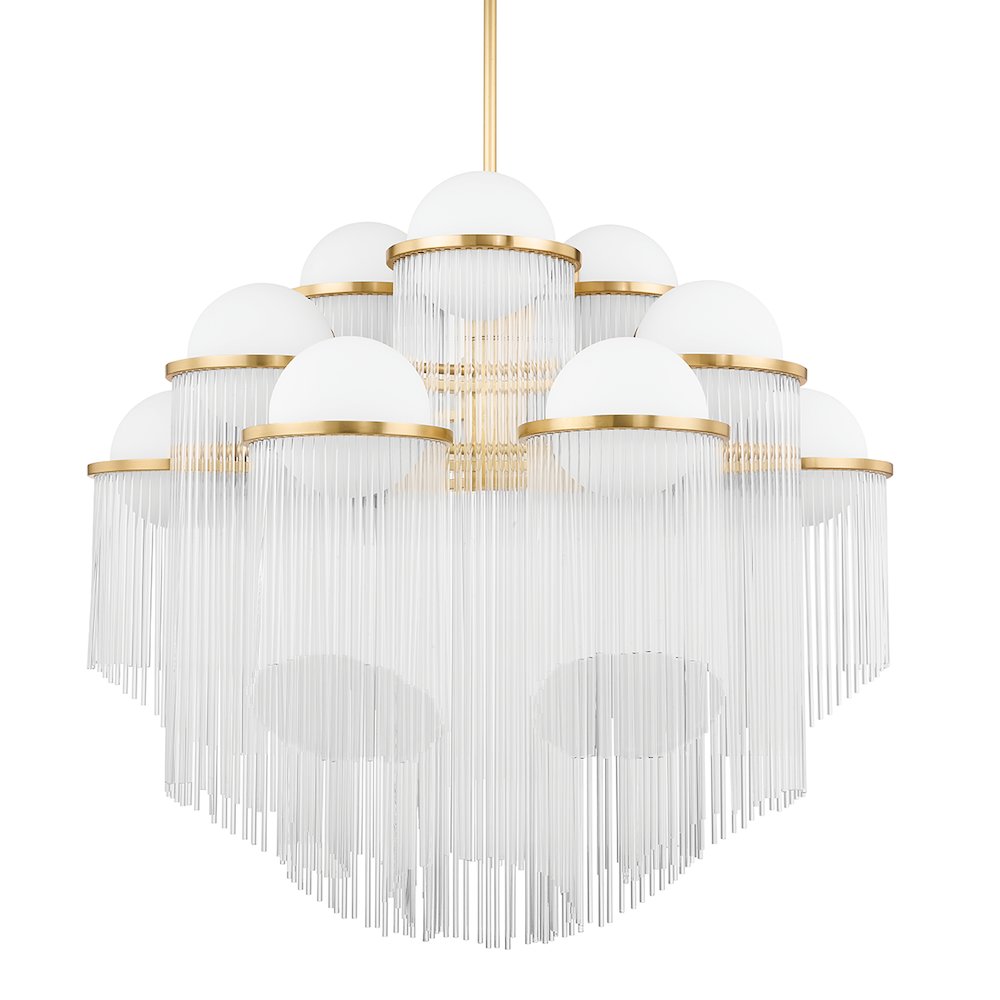 Celestial Chandelier, Aged Brass