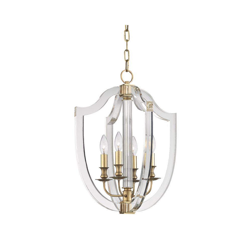 Arietta Pendant, Aged Brass
