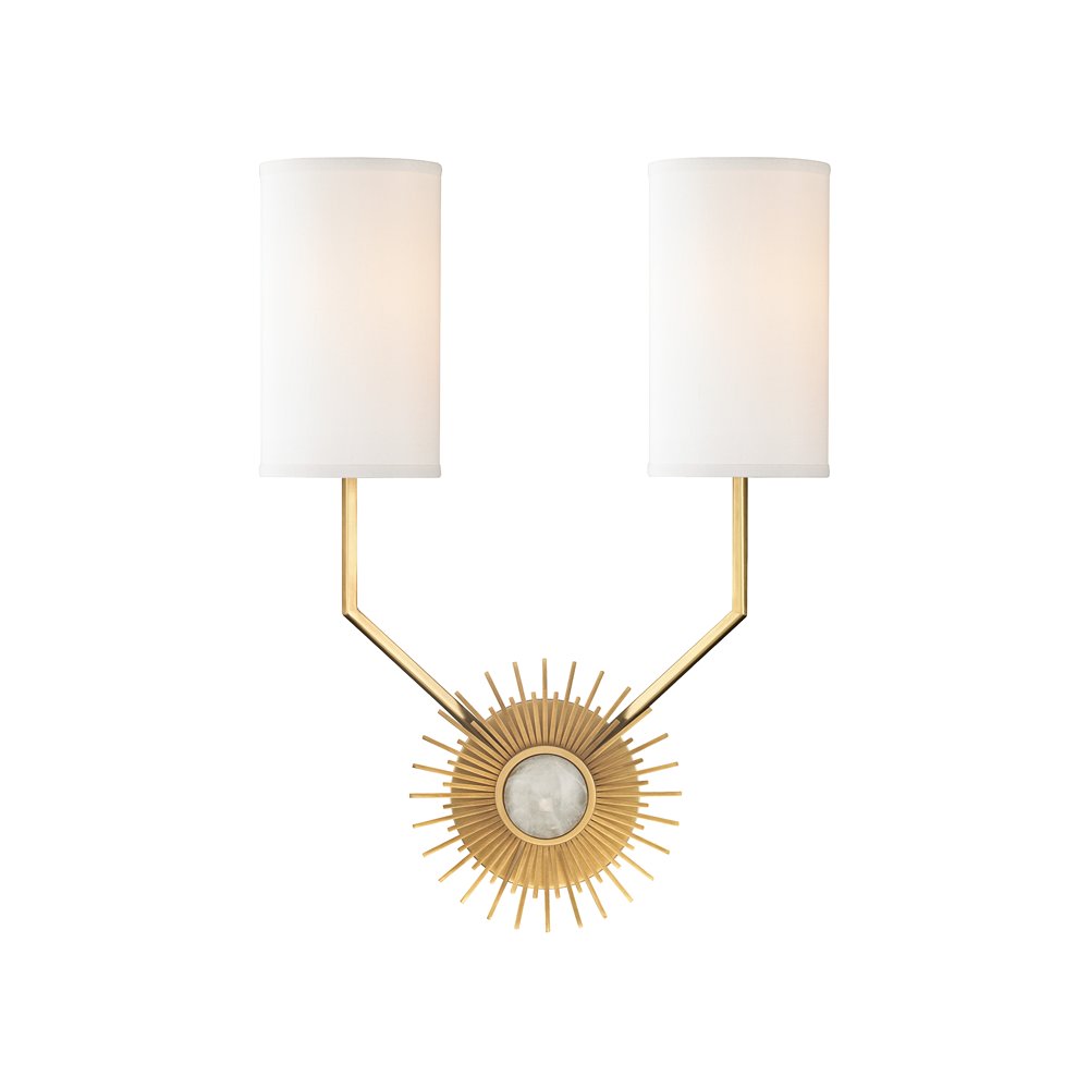Borland Wall Sconce, Aged Brass