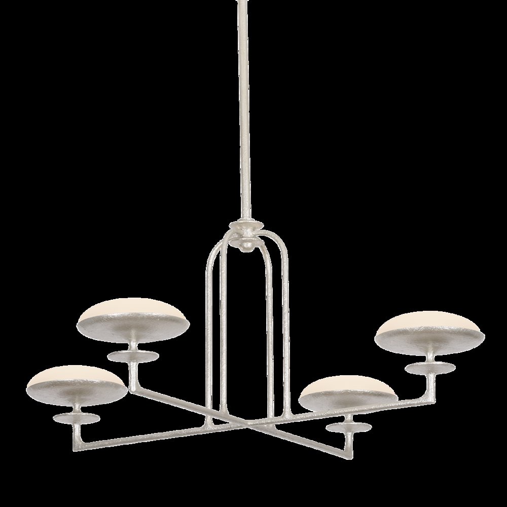 Pacific Chandelier, Warm Silver Leaf