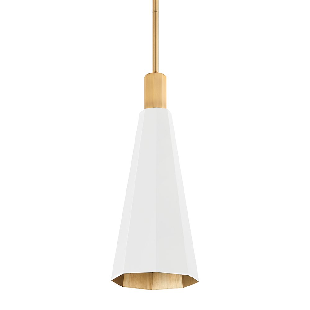 Huntley Pendant, Patina Brass