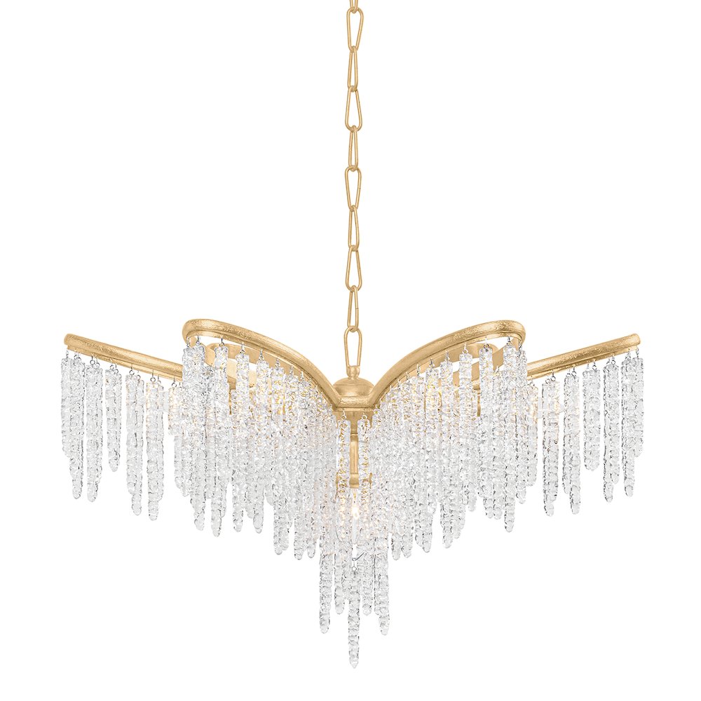 Pandora Chandelier, Gold Leaf