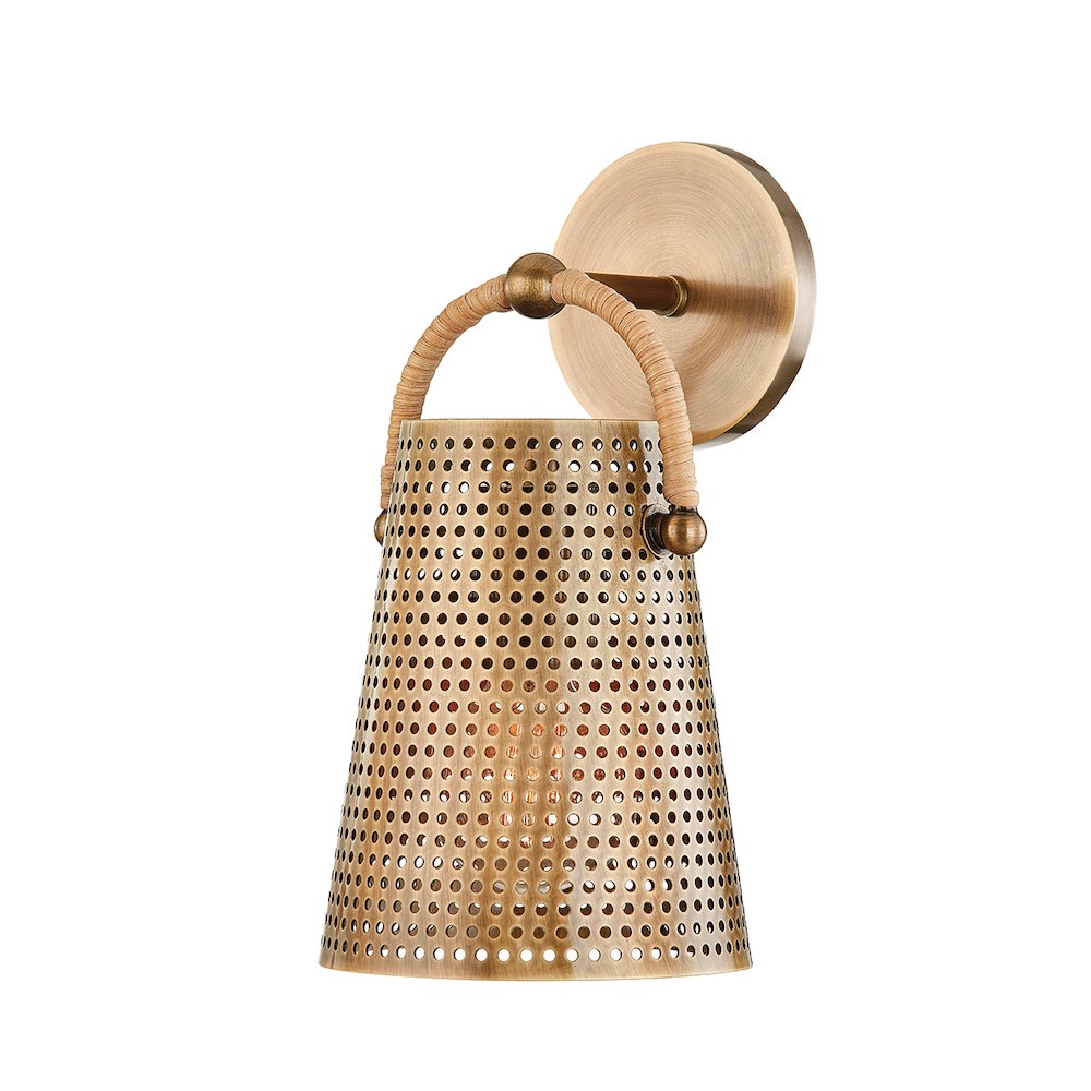 Nile Wall Sconce, Patina Brass