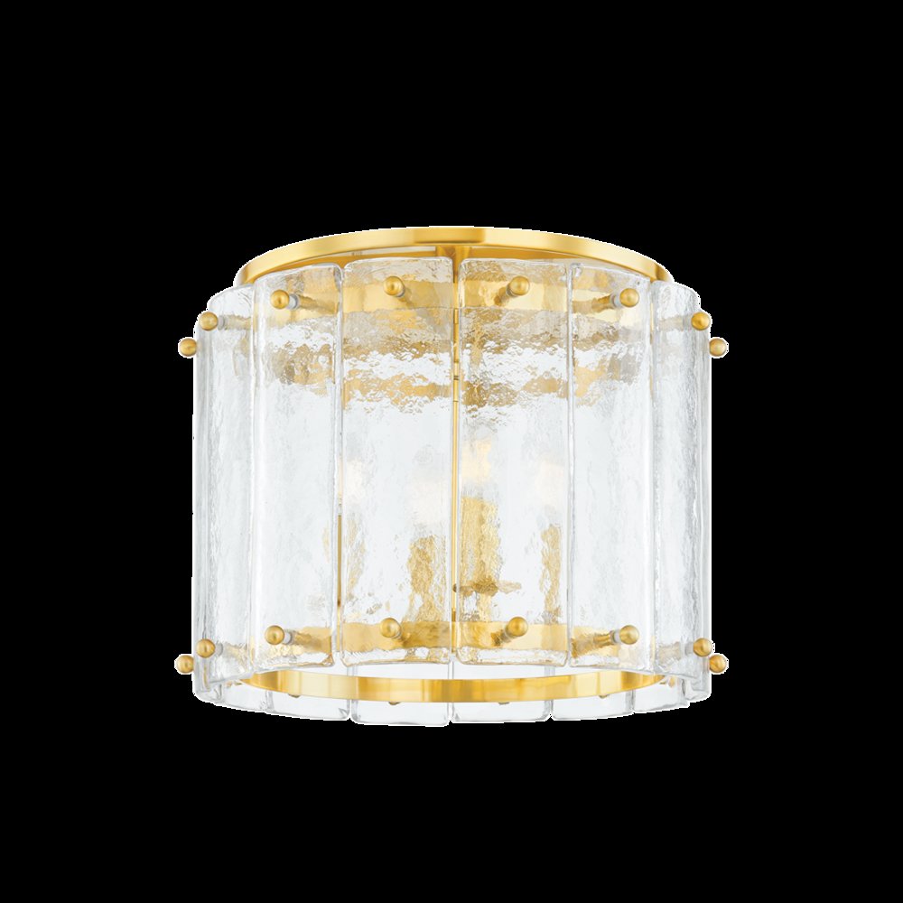Rio Flush Mount, Vintage Polished Brass