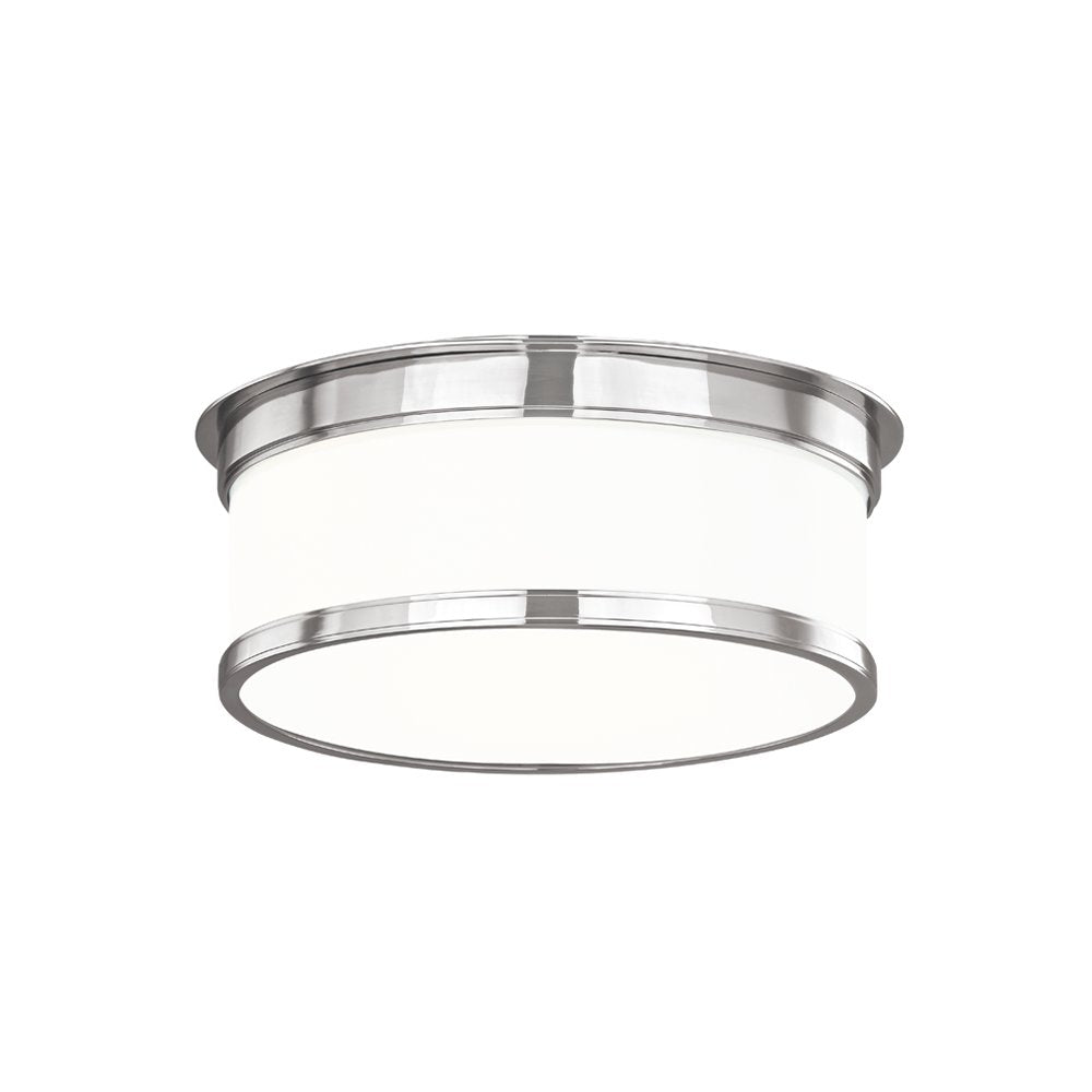 Geneva Flush Mount, Polished Nickel